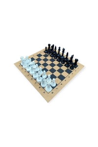 28x28 Cm Ahşap Kontef Santranç